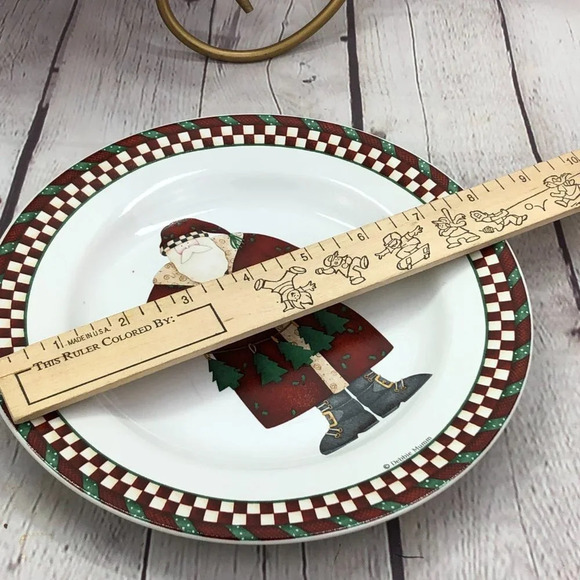 vintage debbie mumm santa Sakura stoneware SANTA'S SPIRIT - Picture 5 of 6